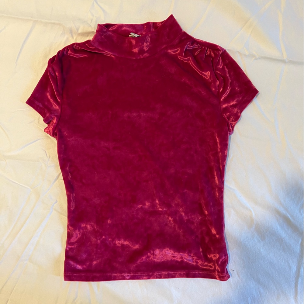 Velvet cap sleeve tee